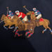 Polo Ralph Lauren Men VTG Classic Horse Riding Graphic Mesh Polo Shirt Navy XXL