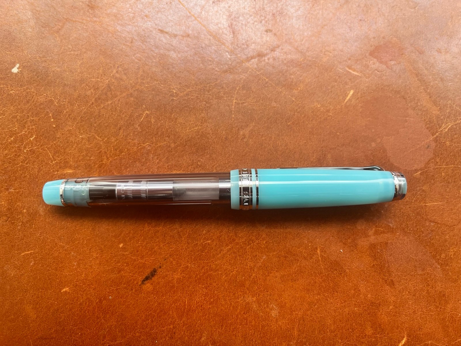 Sailor Professional Gear Slim Fountain Pen Manyo II Moss NWOT Medium 14k Nib