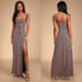 Lulus The Way to Love Navy Blue Floral Print Ruffled Maxi Dress
