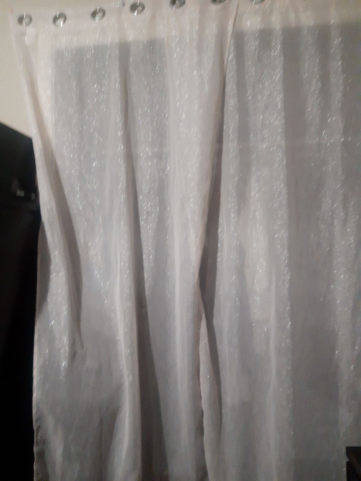 Pink curtains