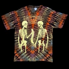 I GOT YOUR BACK GLOW IN THE DARK CUSTOM REVERSE TIE DYE T SHIRT