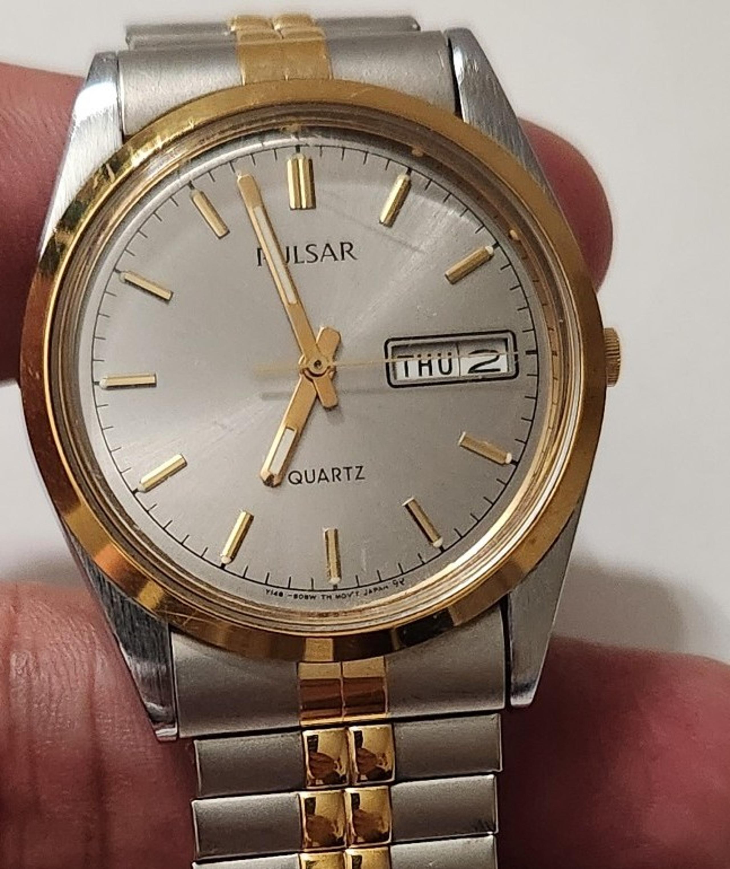 Men's Pulsar Day Date Quartz Watch