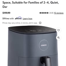 Cosori Air fryer new