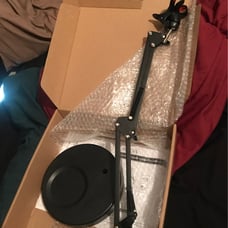 Webcam stand with webcam