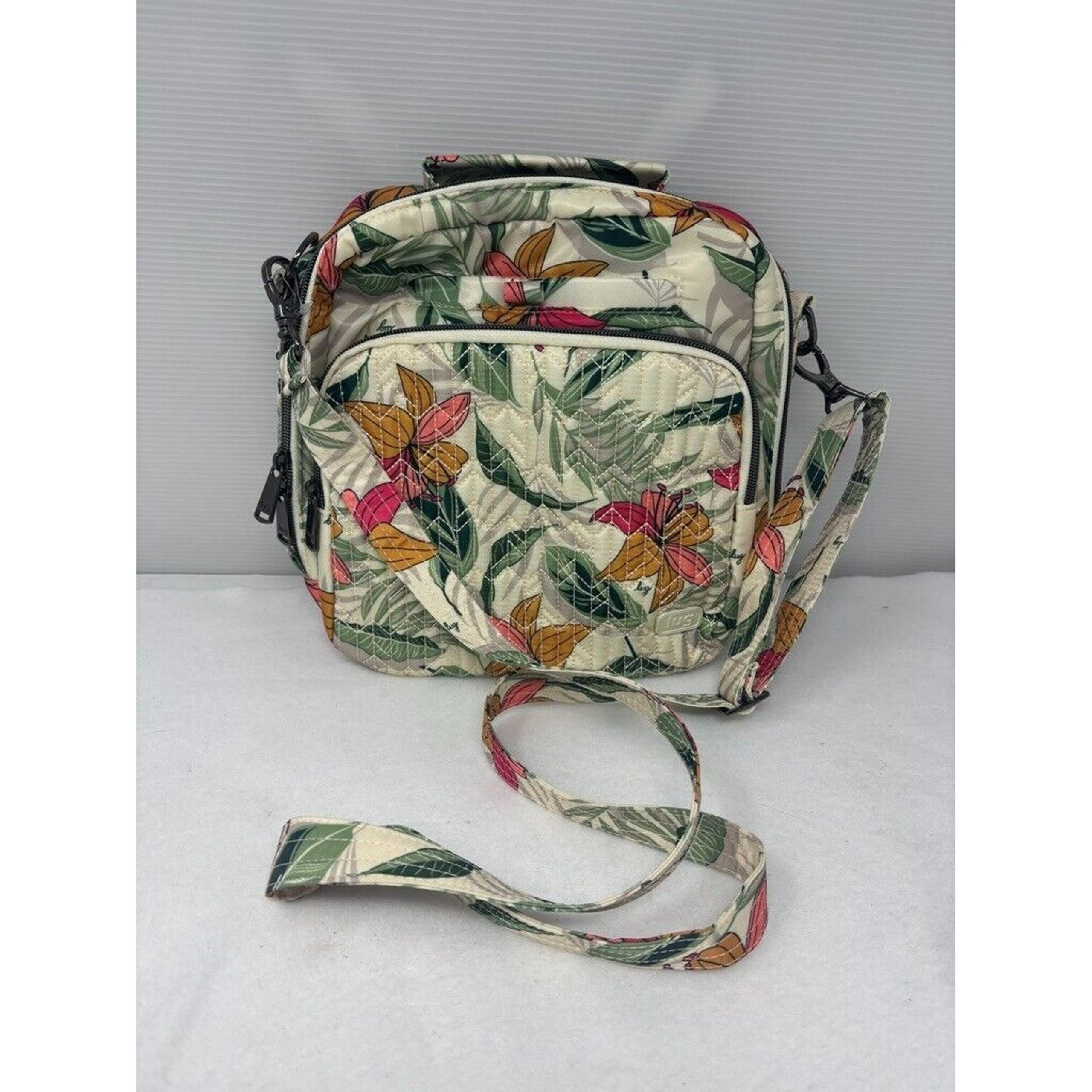 Lug Ranger Crossbody Handbag Purse Bag Tropical Floral Detachable Strap NWOT