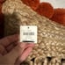 Anthropologie Jute Cotton Lining Charlie Sprout Jute Faye Pillow NWT