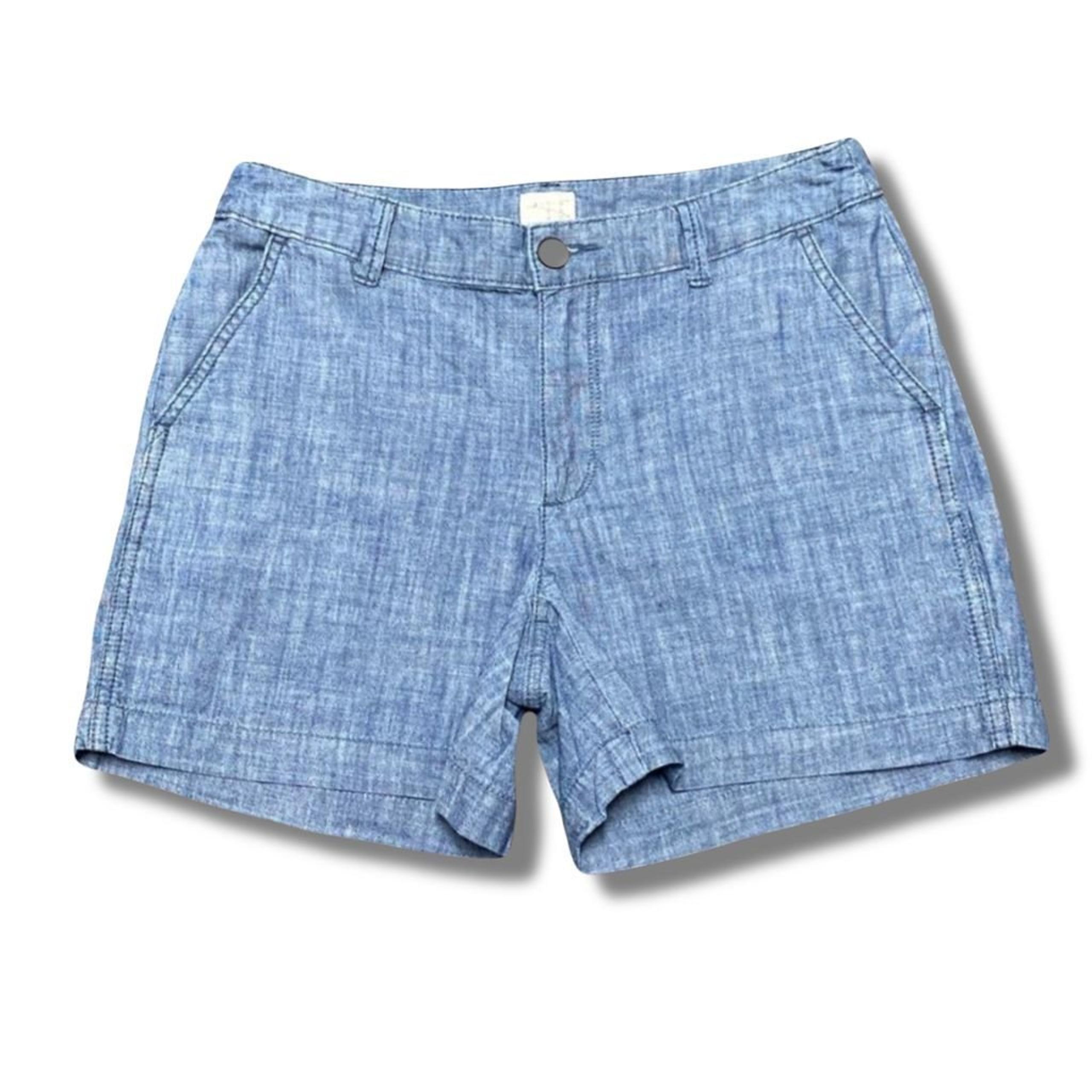 A New Day Women's Blue Chambray Chino Shorts Size 2
