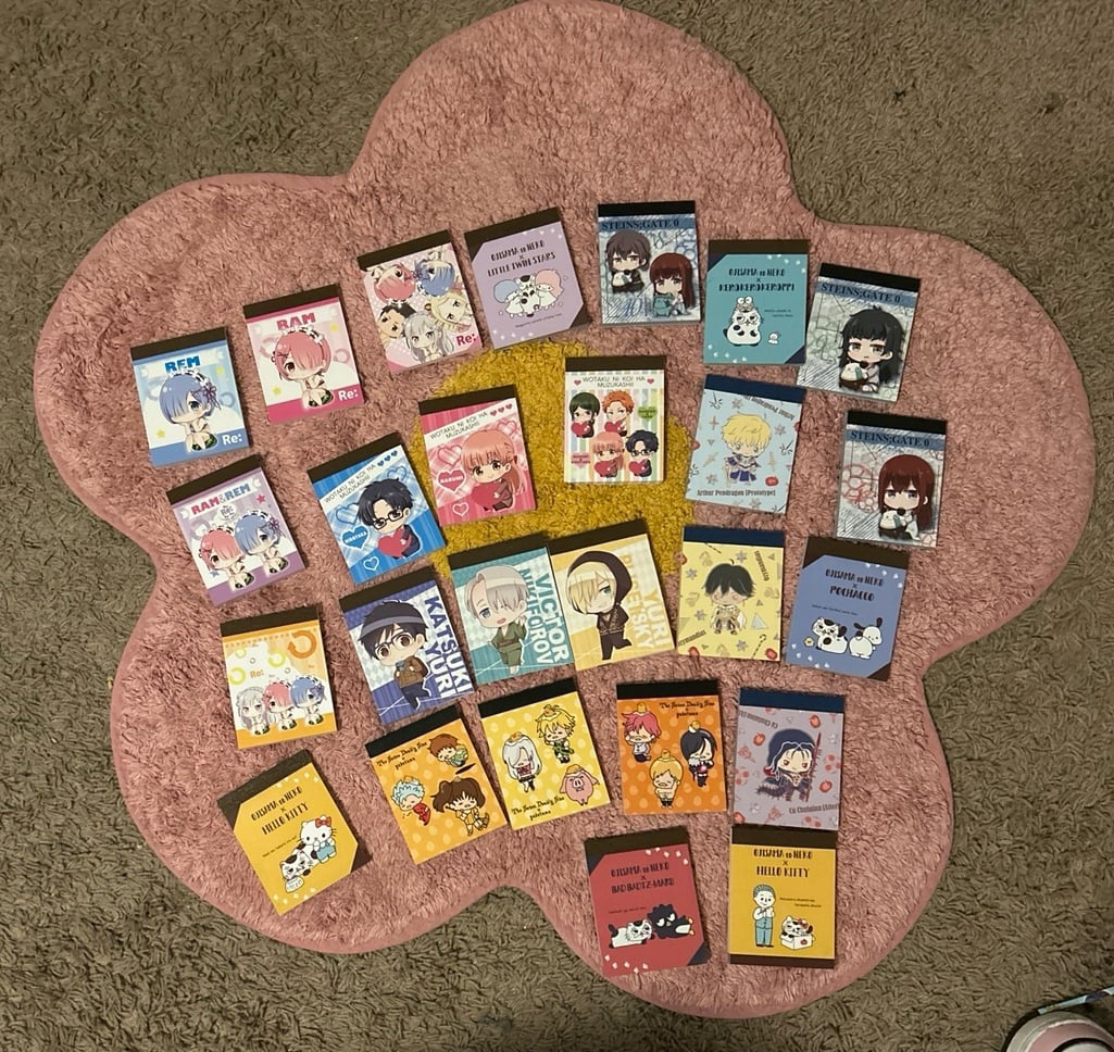 Anime memo pad