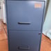Slate gray filing cabinet