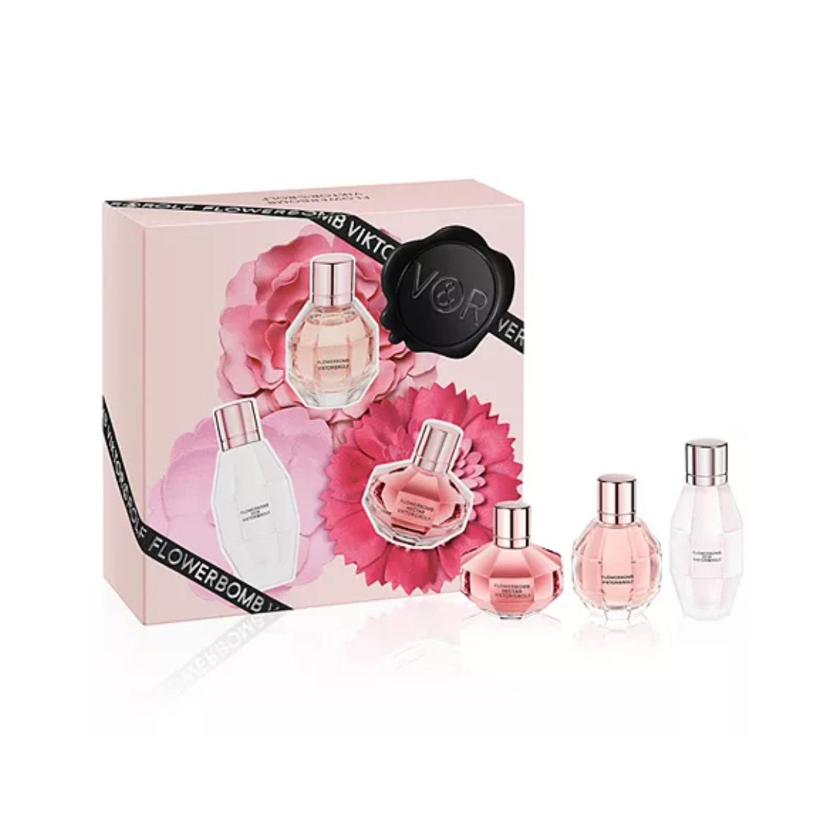 Viktor & Rolf Flowerbomb Mini Perfume Trio Set,FLOWERBOMB, DEW & NECTAR , NEW
