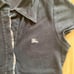 BURBERRY Black Polo Shirt Size 38
