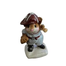 Wee Forest Folk BATTER UP WFF MS15 Burgundy Gray Baseball's Joe DiMousio 1989