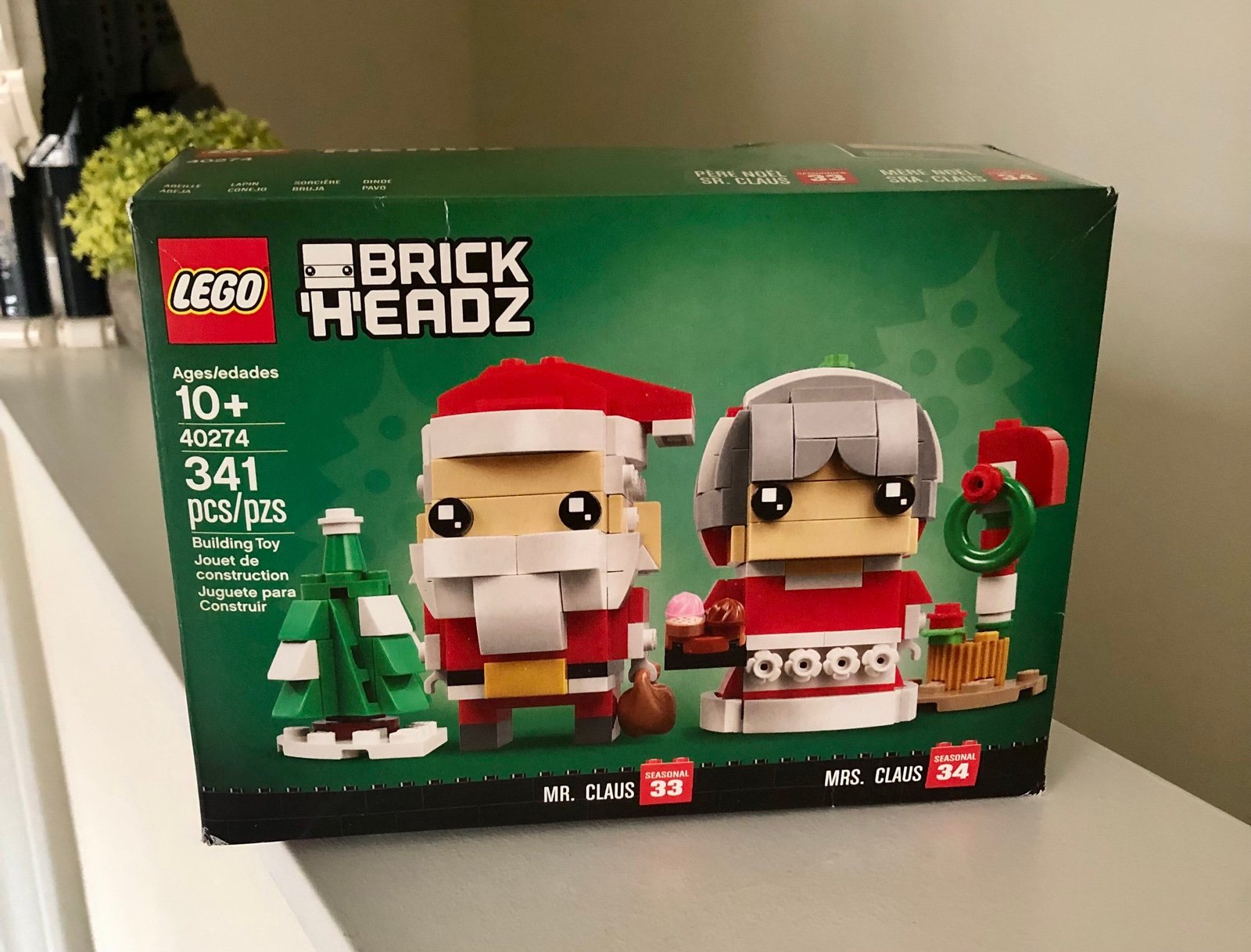 Lego 40274 Mr. Claus & Mrs. Claus Brickheadz *USED/RETIRED