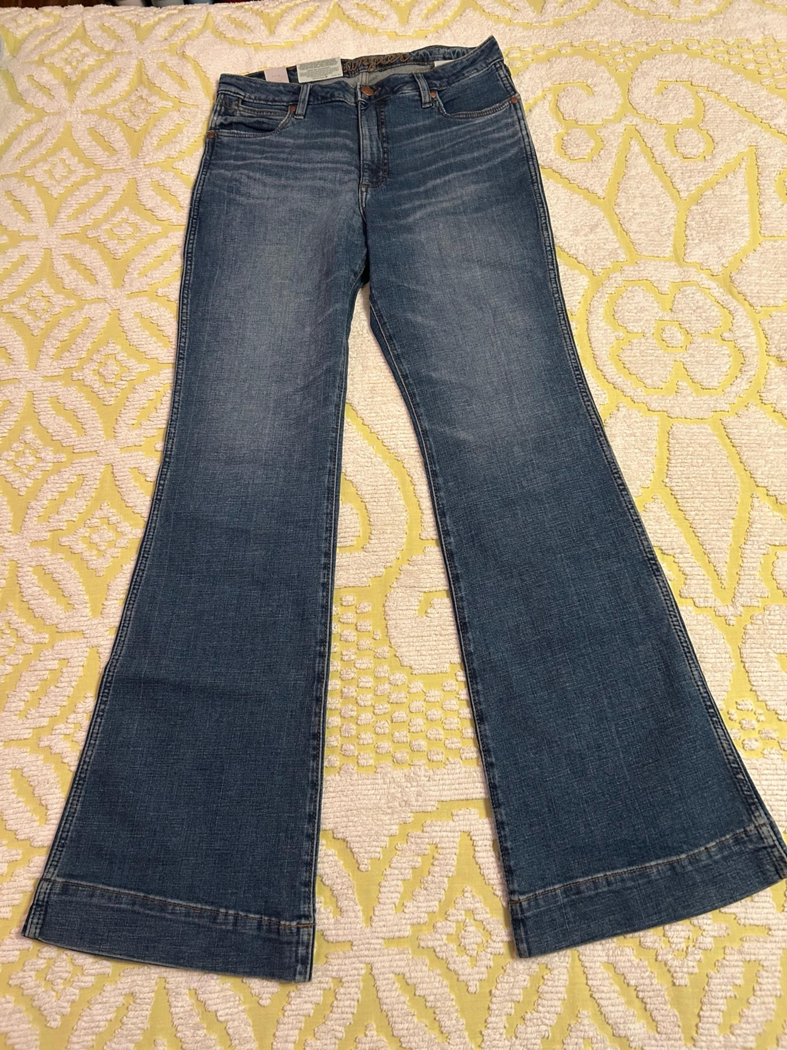 WOMEN'S WRANGLER RETRO® MAE WIDE LEG TROUSER JEAN Size 31x34 NWT