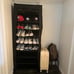 Large Shoe Rack Black 6 Side Pockets 23.6 Wide x 11.4 Deep x 68.9