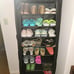 Large Shoe Rack Black 6 Side Pockets 23.6 Wide x 11.4 Deep x 68.9