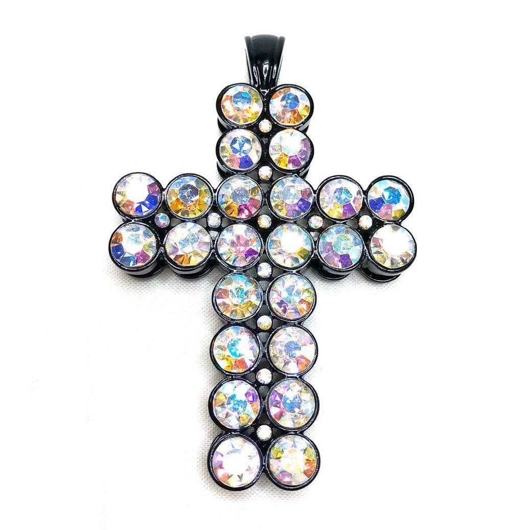 JEWELED CROSS PENDANT