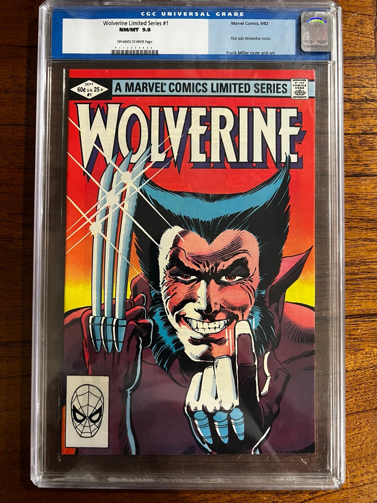 Wolverine #1 Limited Series CGC 9.8 Marvel Comics 1982 Classic CGC case/label