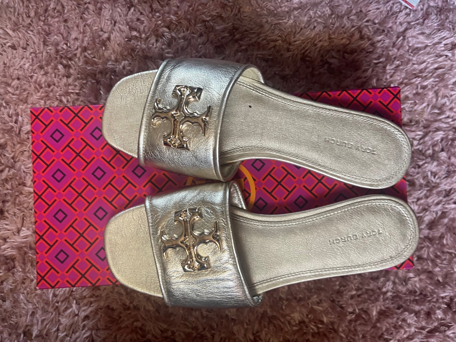 Tory Burch gold flats size