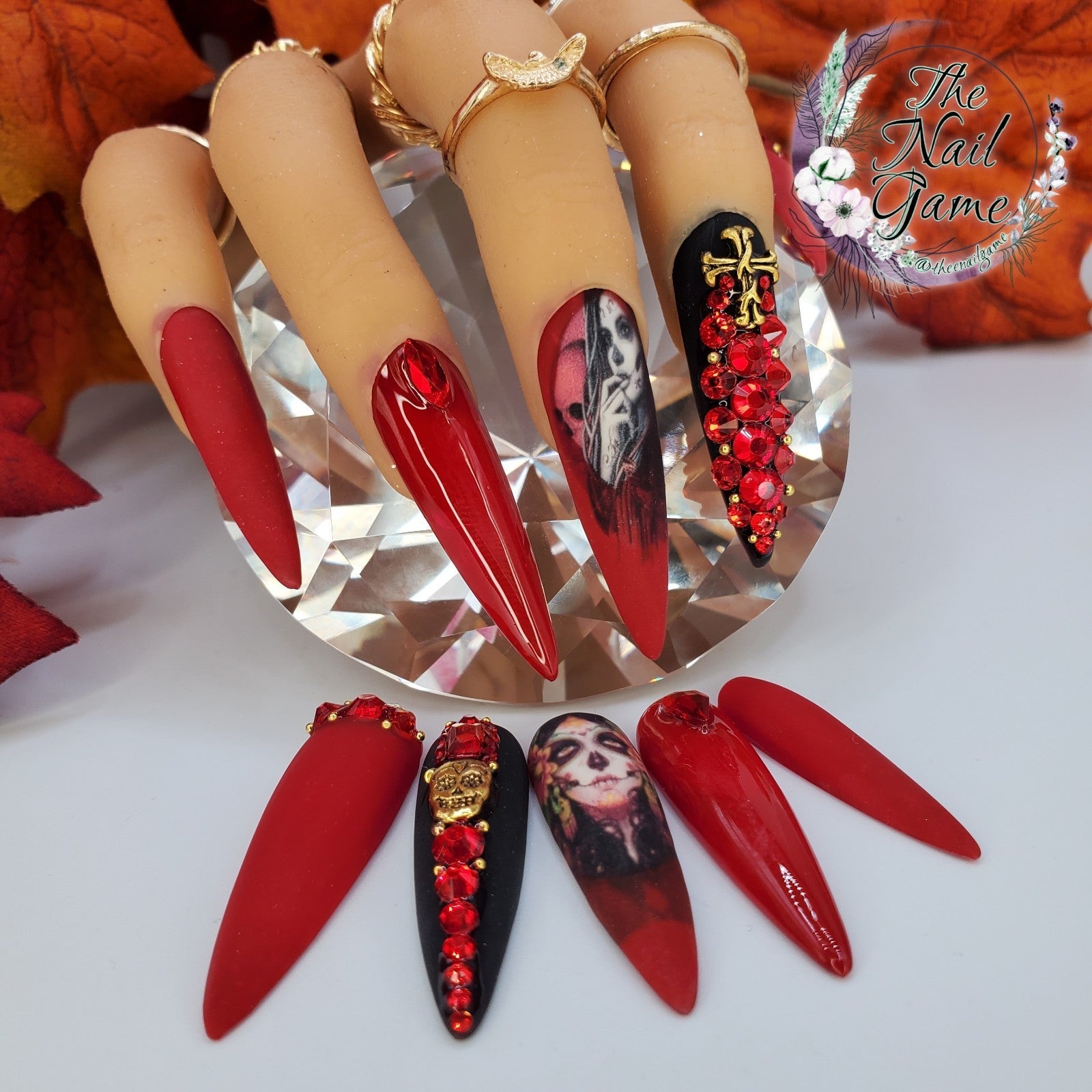 Day Of The Dead Press On Nails