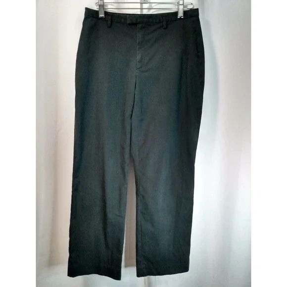Stretch black cropped pants