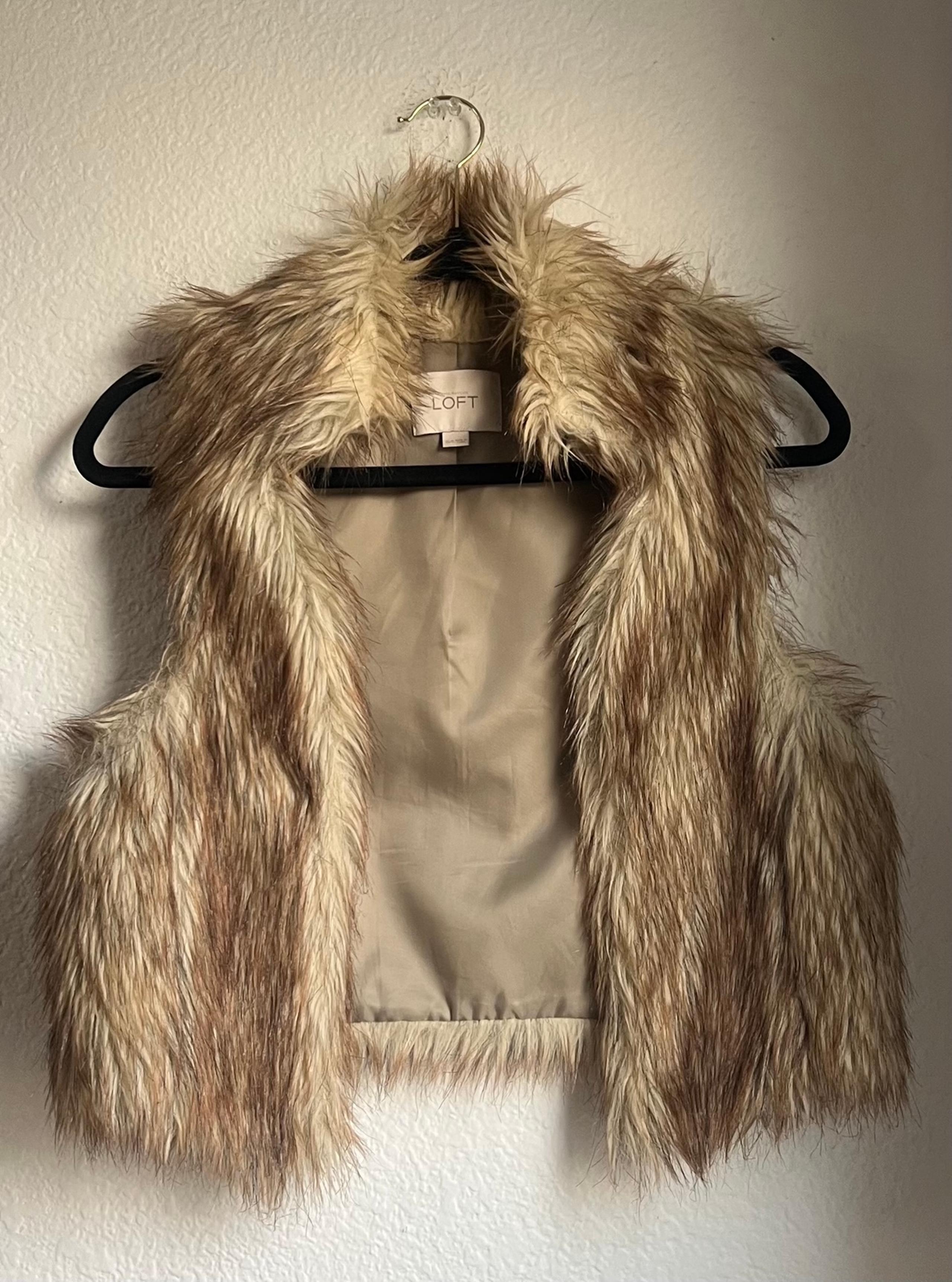 Ann Taylor Faux Fur Vest