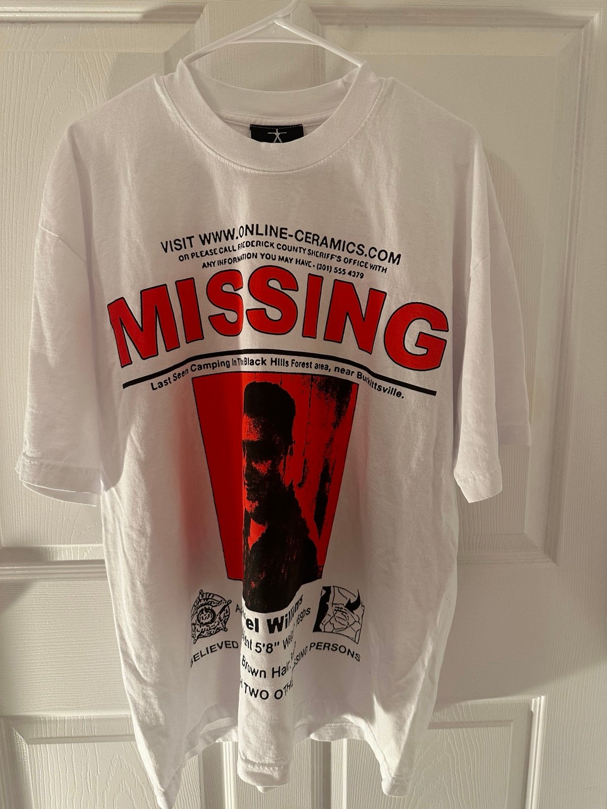 The Blair Witch “Missing”-White Tee Online Ceramics Size Large