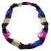 Guatemalan Handmade Seed Bead Boho Purple Lavender Silver Multi Color Necklace