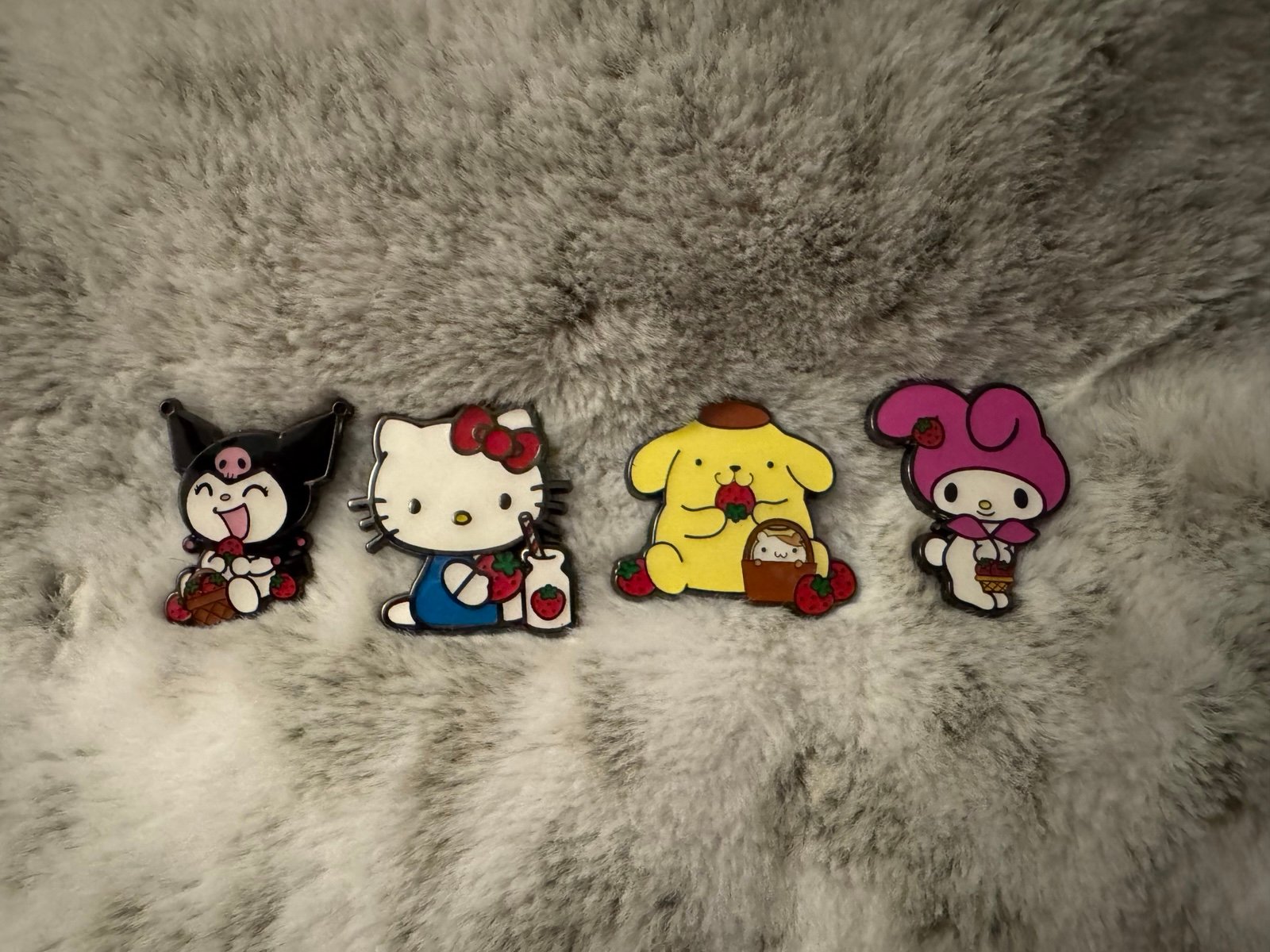 Loungefly Hello Kitty And Friends Strawberries Blind Box Enamel Pin Bundle