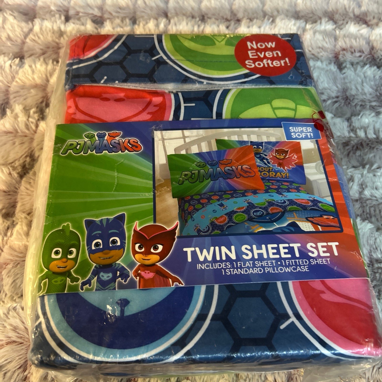 Pj mask 3 pc twin sheet set set