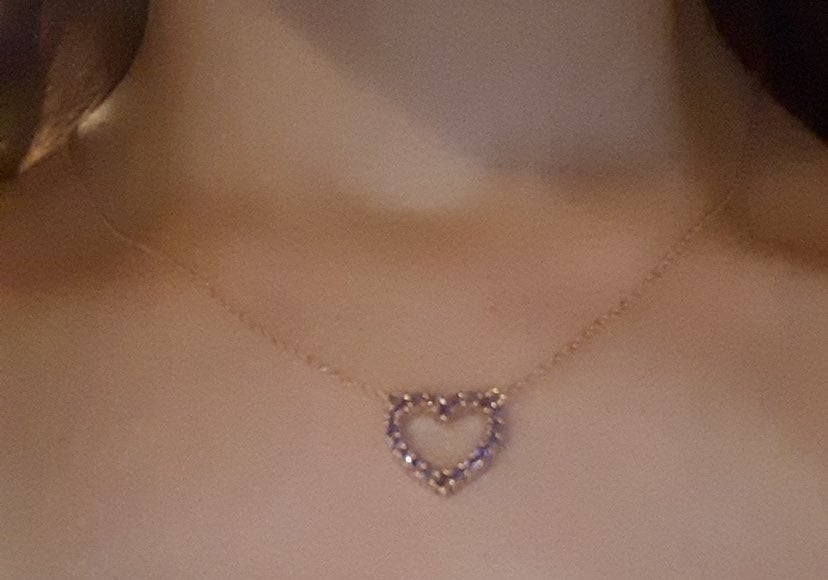Amethyst pendant necklace