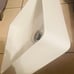 Logmey 15''x15'' Square Above White Porcelain Ceramic Bathroom Vessel