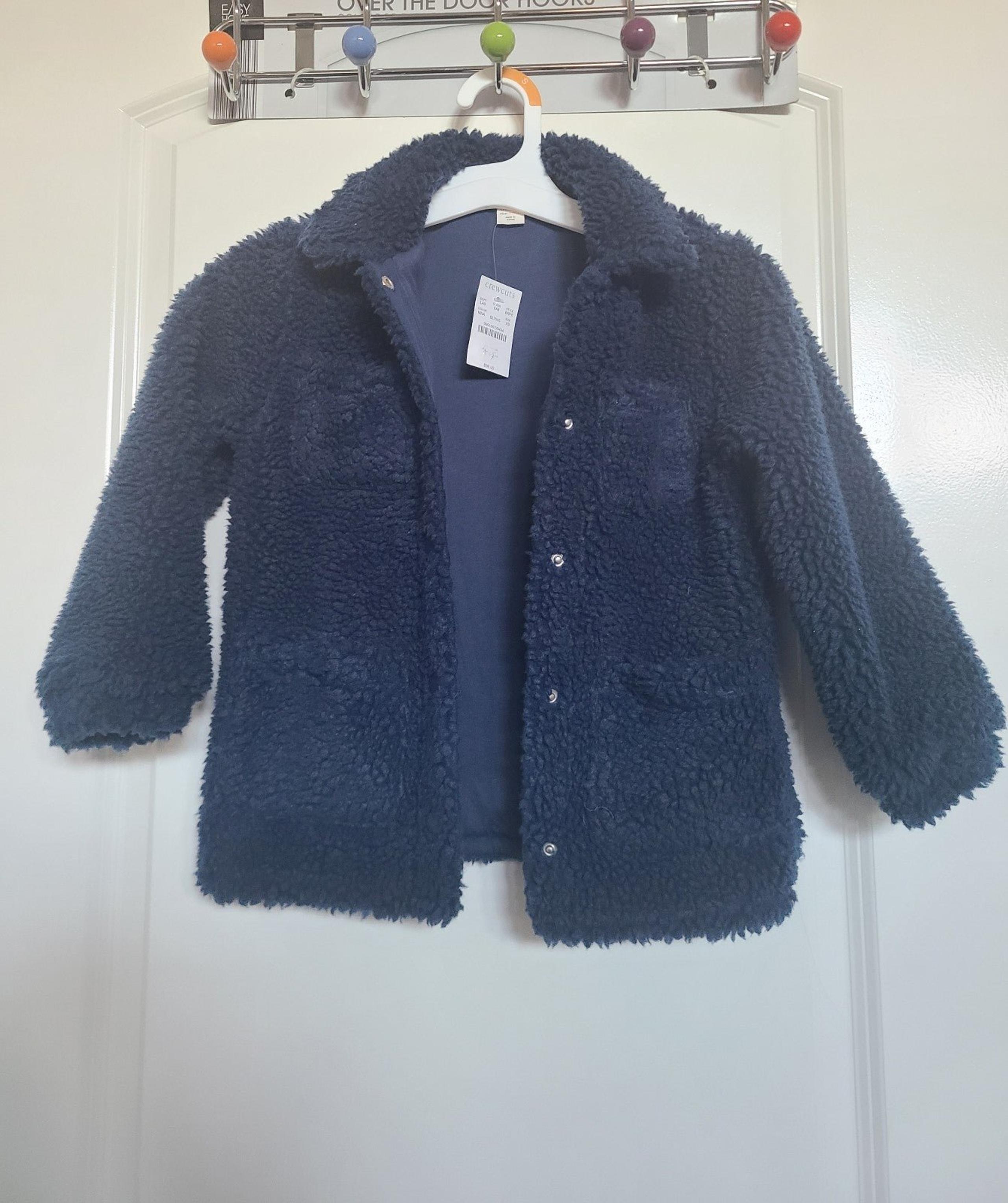 J crew girls nwt sherpa jacket size 4/5