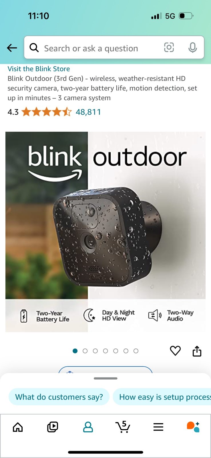 Blink Camera Surveillance System (3 Generation)