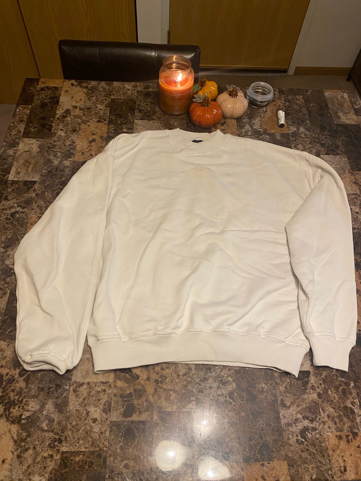 Destructive White Sweater