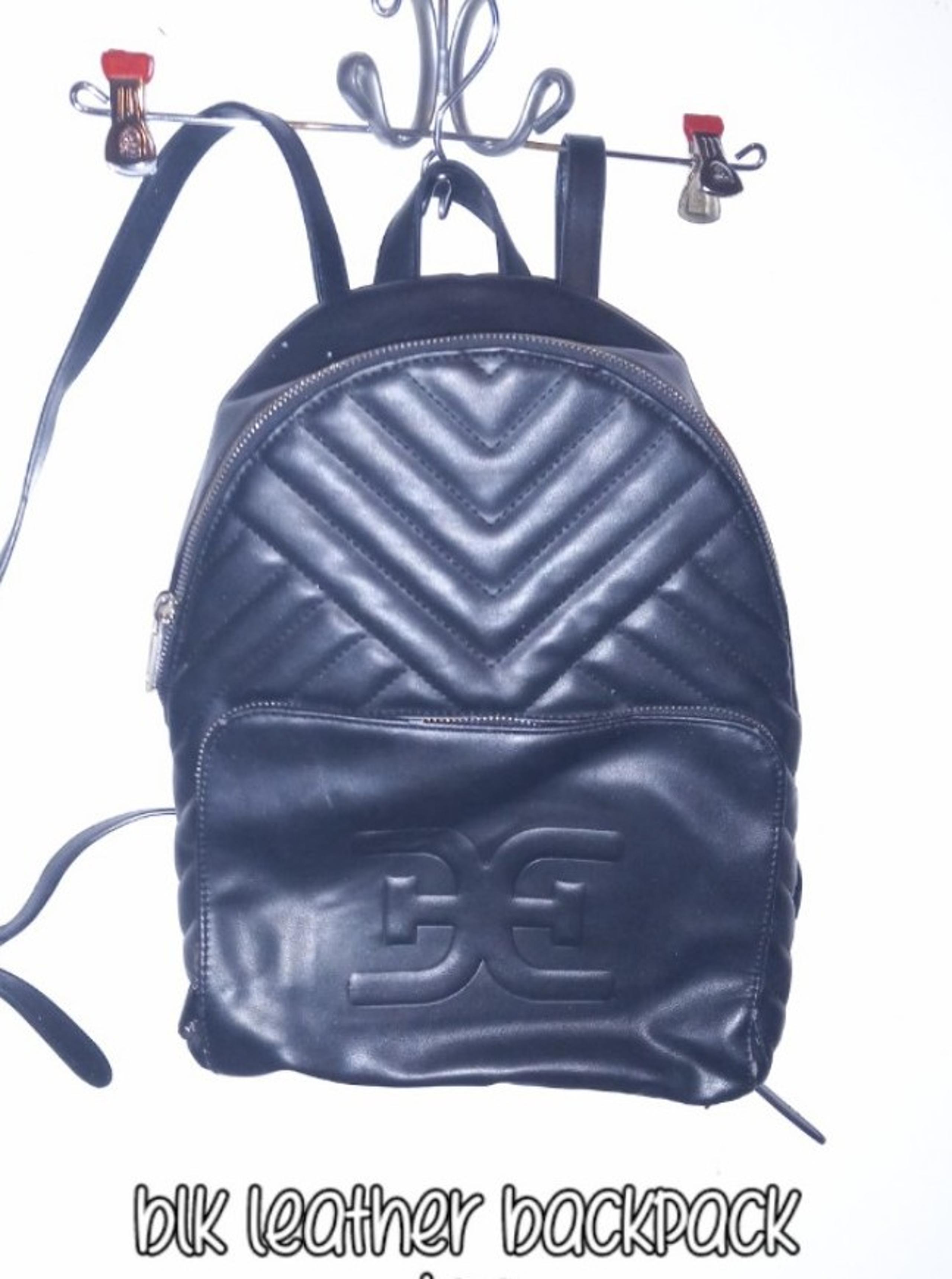 Sam Edelman Blk leather designer backpack
