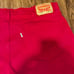 Unique Levi 511 red tapered jeans | 40x32