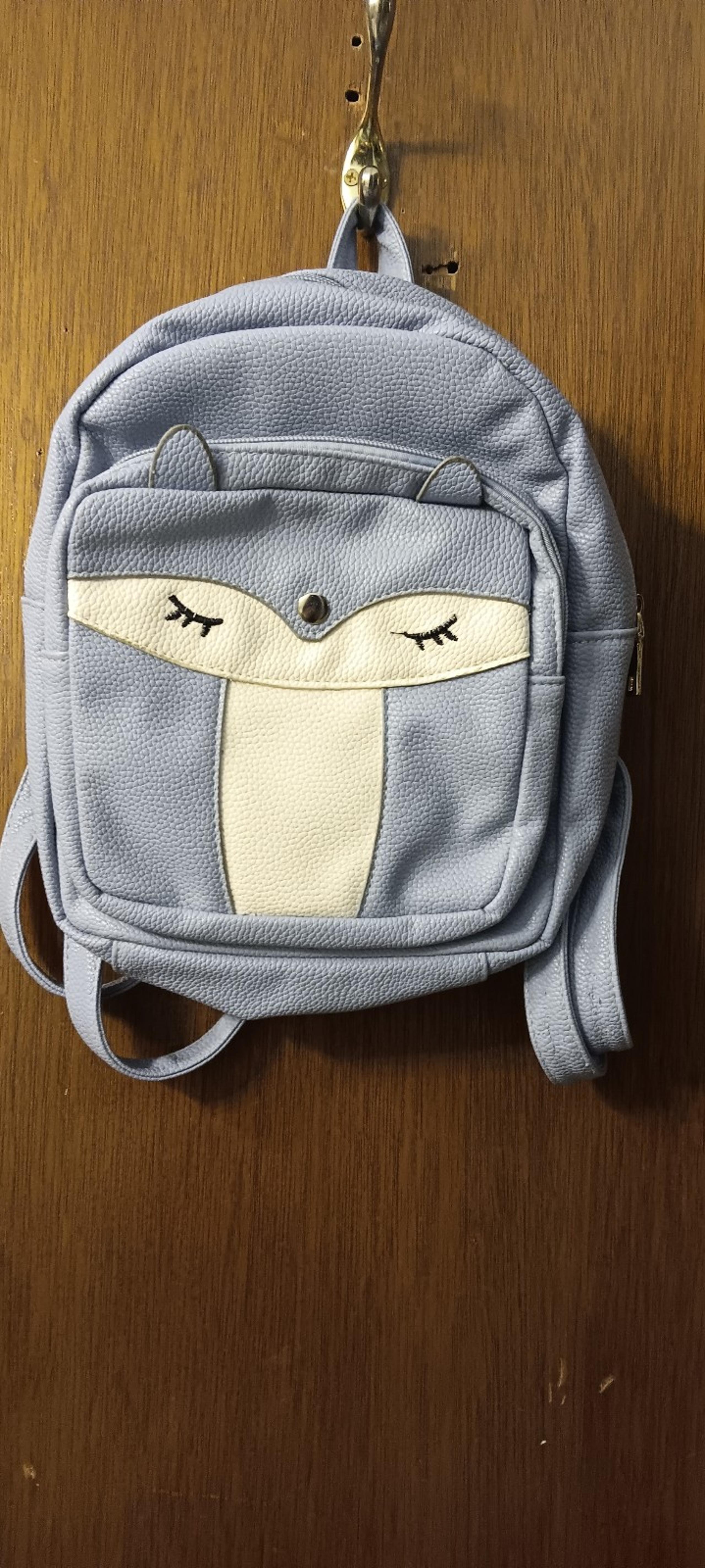 Cute Mini Faux Leather Fox Fashion Backpack Small Daypacks Purse for Girls