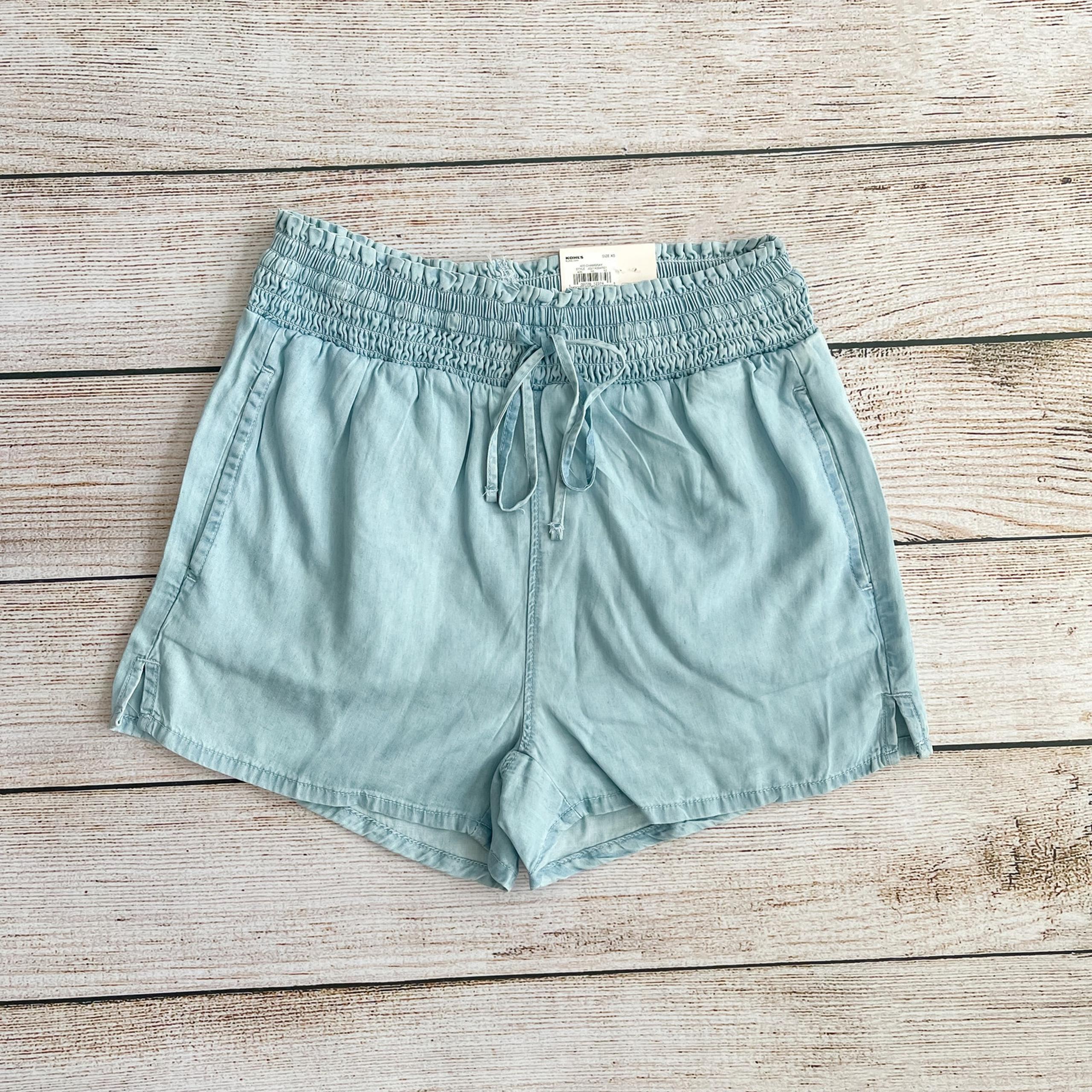 NWT WOMEN'S XS HIGH RISE RELAXED FIT PULL ON SHORTS