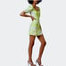 NWOT French Connection Lime Green Berina Whisper Light Printed Dress Size 4