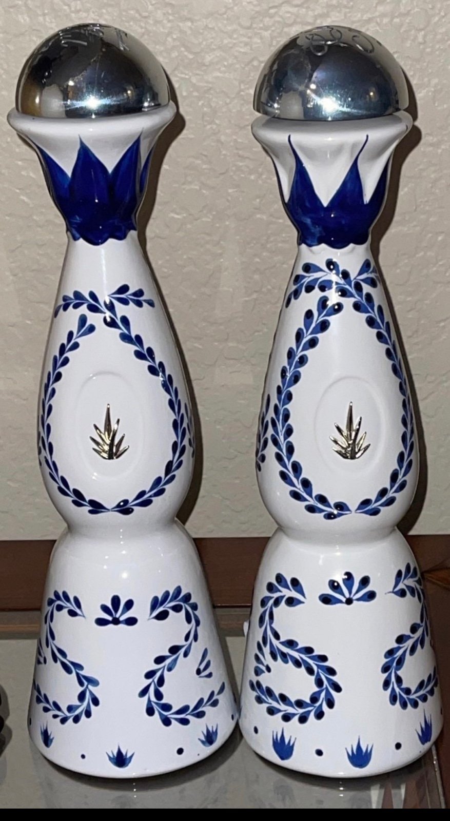 Lot of 2 Clase Azul Tequila 75L 750 ML Empty Bottle 16 Ceramic