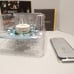 Luminara Christmas Blue Berry Real Flame Effect Candle Glass Ornament w/Remote