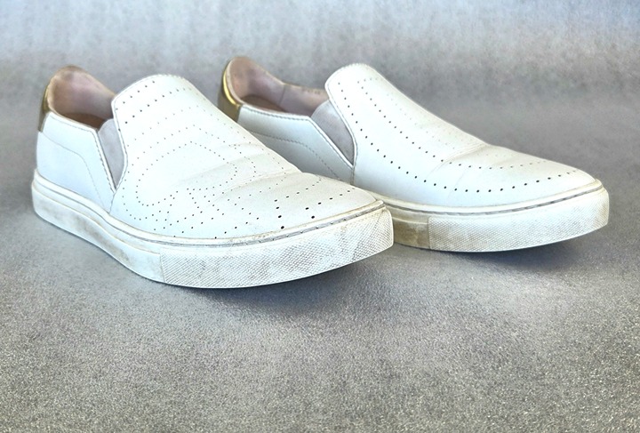 Women's Kate Spade - Slip-Ons - AZORES - Size 8B - White Leather - Indonesia