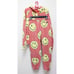 Aviator Nation Red Smiley Face Repeat Zip Up Hoodie Sweater Sweatpant Set Small