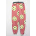 Aviator Nation Red Smiley Face Repeat Zip Up Hoodie Sweater Sweatpant Set Small