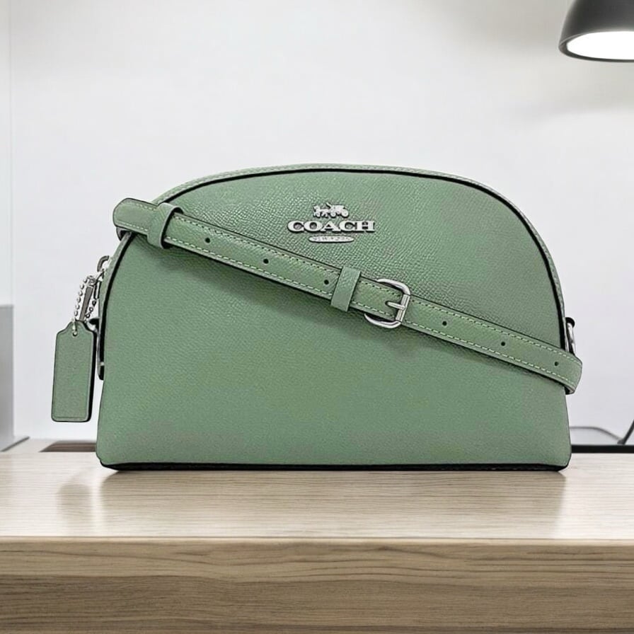 News Coach Madi Crossbody CR348 Soft Green Crossgrain Leather