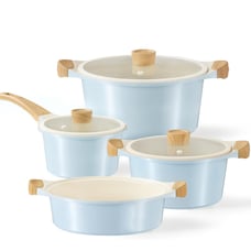 CAROTE Ceramic Pots and Pans Set, Cookware Set 7 Piece Non-toxic Healthy Non Sti