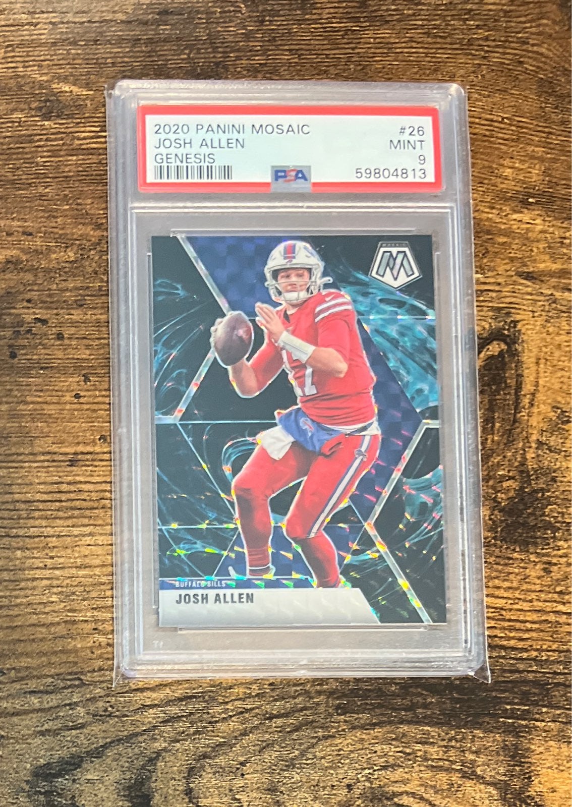 Josh Allen GENESIS 2020 Mosaic PSA 9 Bills NFL Football Cards