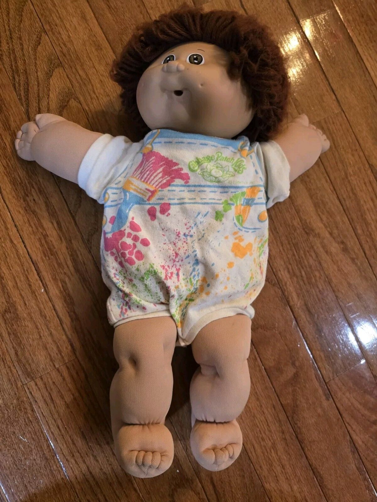 1982 Cabbage Patch Kid BOY Brown Eyes RED Hair With Clothes
