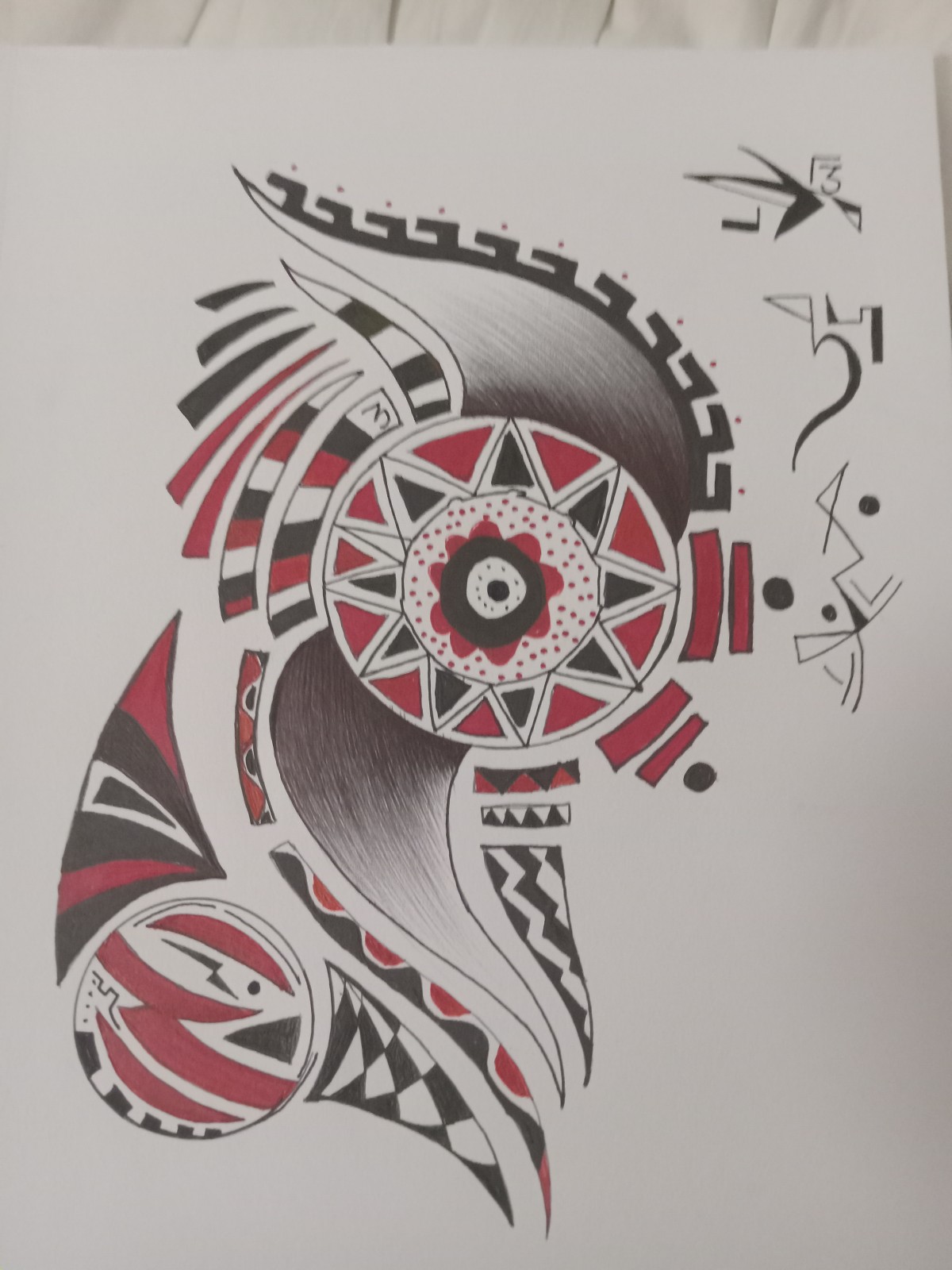 Hand drawn sketches